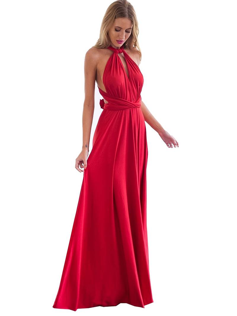 "Abito maxi elegante con vestibilità fluida e stile sofisticato, perfetto per ogni occasione, ideale per la donna moderna."