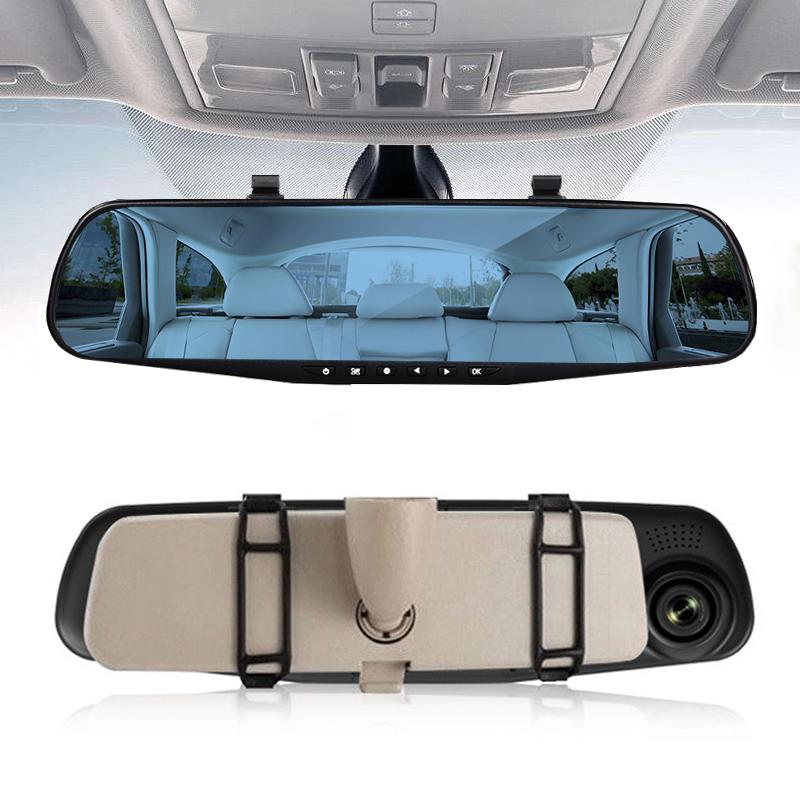 "Camera per auto bifocale HD, visione notturna, video 1080p, vista anteriore e posteriore, fotocamera in auto"