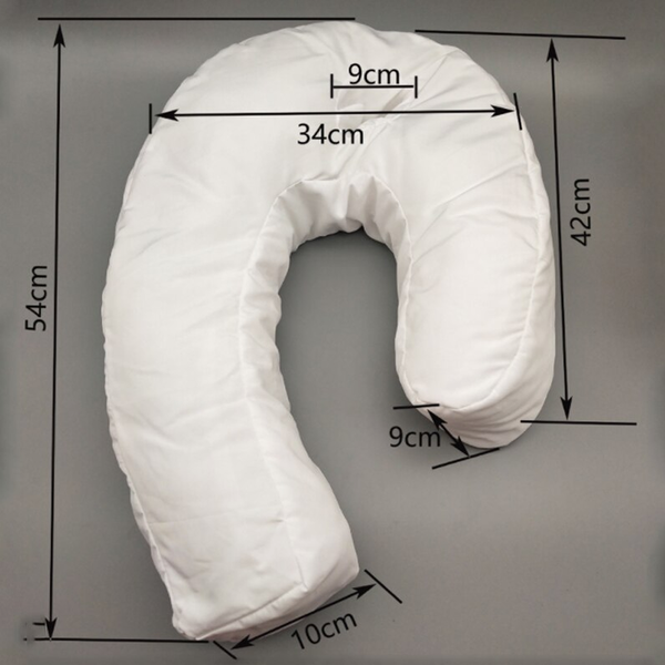 Cuscino ortopedico per chi dorme di lato, imbottito, con foro per orecchie; supporto e comfort per notti rigeneranti.