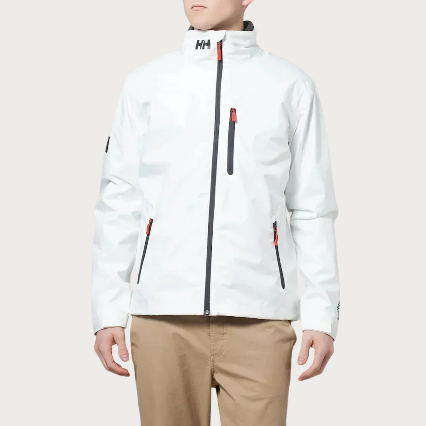 Giacca uomo impermeabile leggera blu, design moderno, cappuccio regolabile, ideale per pioggia e stile quotidiano.