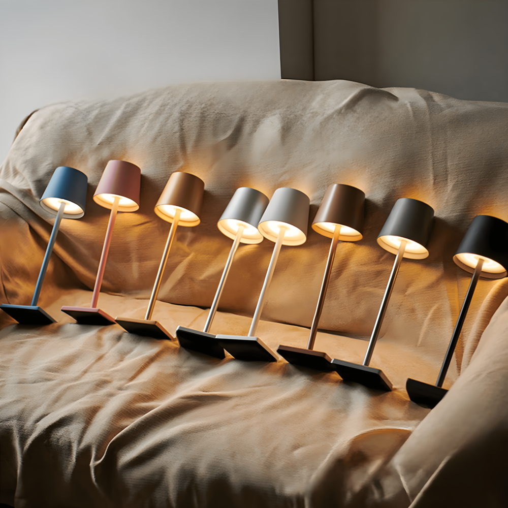 "Lampada da tavolo OSAKA senza fili, elegante, moderna, con luce LED, adatta per qualsiasi ambiente, disponibile in vari colo