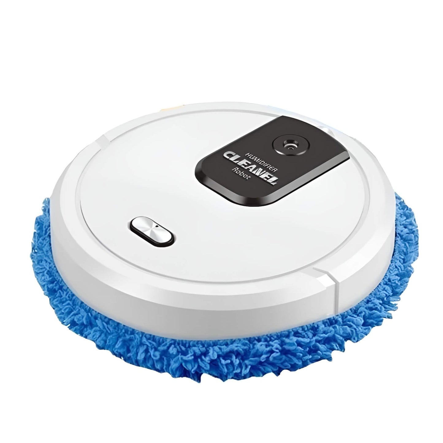 Robot mop automatico elegante, in nero, bianco o rosso, con mappatura intelligente per pavimenti sempre perfetti.