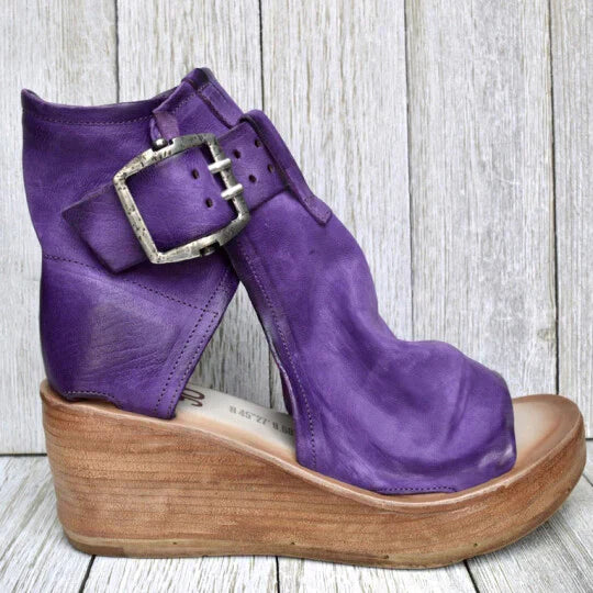 "Sandali donna estivi eleganti con zeppa antiscivolo e design raffinato in vari colori, perfetti per la stagione calda."