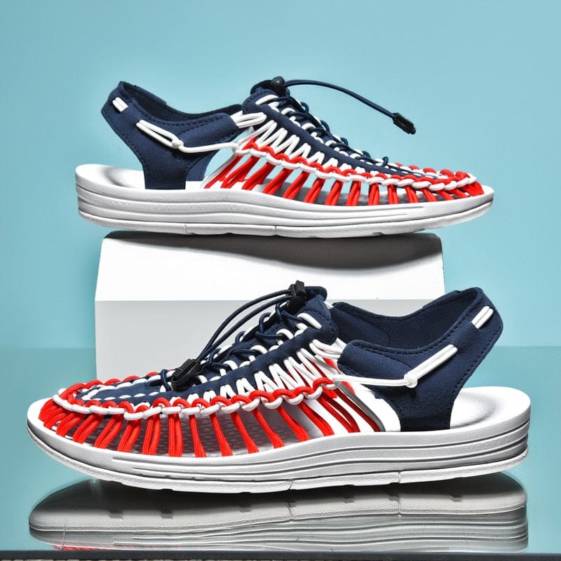 Sandali unisex leggeri, traspiranti, grigi, con cinghie regolabili, ideali per avventure estive all'aperto.