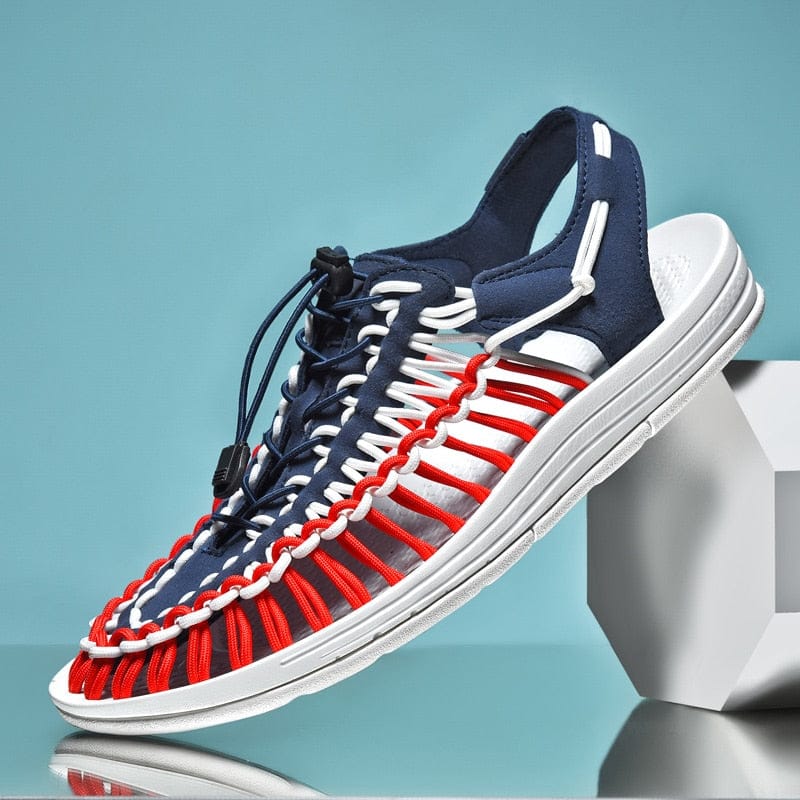 Sandali unisex leggeri, traspiranti, grigi, con cinghie regolabili, ideali per avventure estive all'aperto.