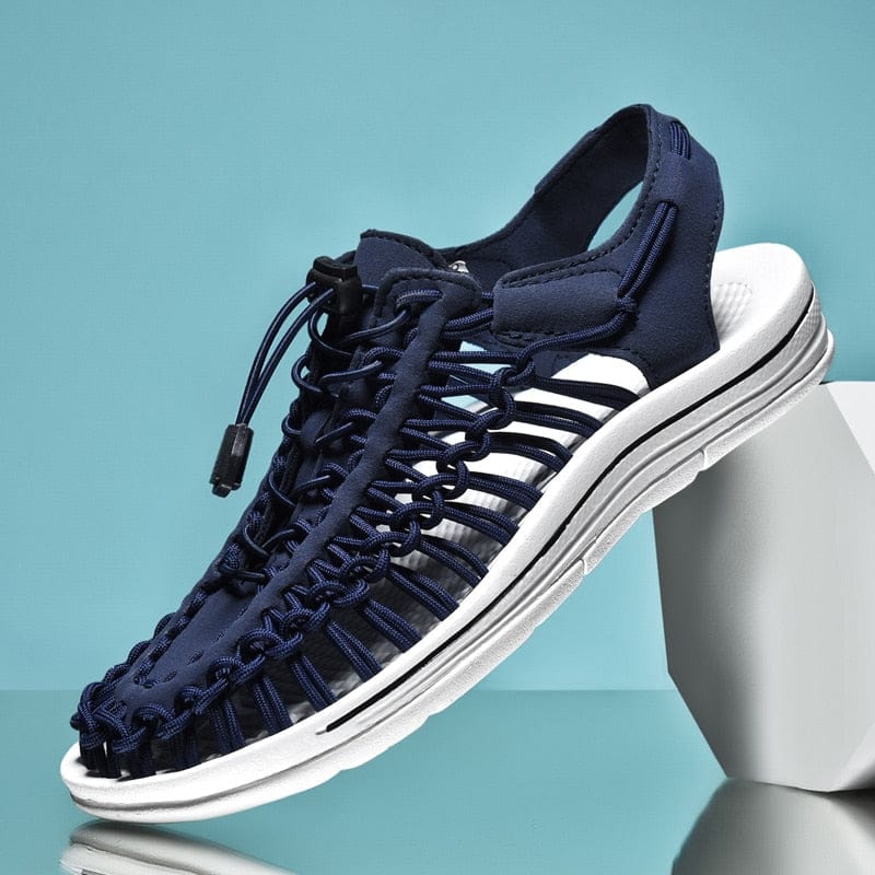 Sandali unisex leggeri, traspiranti, grigi, con cinghie regolabili, ideali per avventure estive all'aperto.