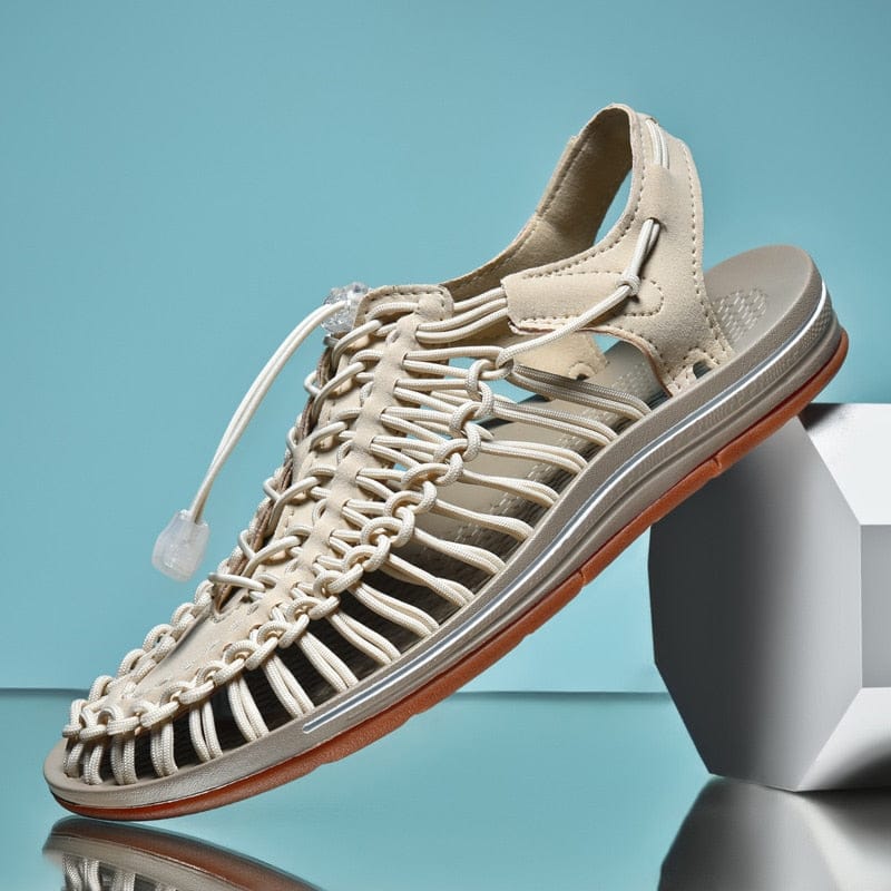 Sandali unisex leggeri, traspiranti, grigi, con cinghie regolabili, ideali per avventure estive all'aperto.
