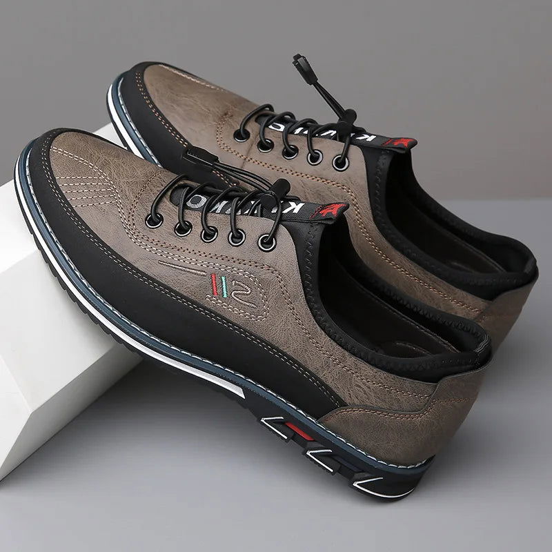 "Scarpe estive unisex in pelle elegante, design raffinato e suola morbida, adatte ad occasioni formali e informali."