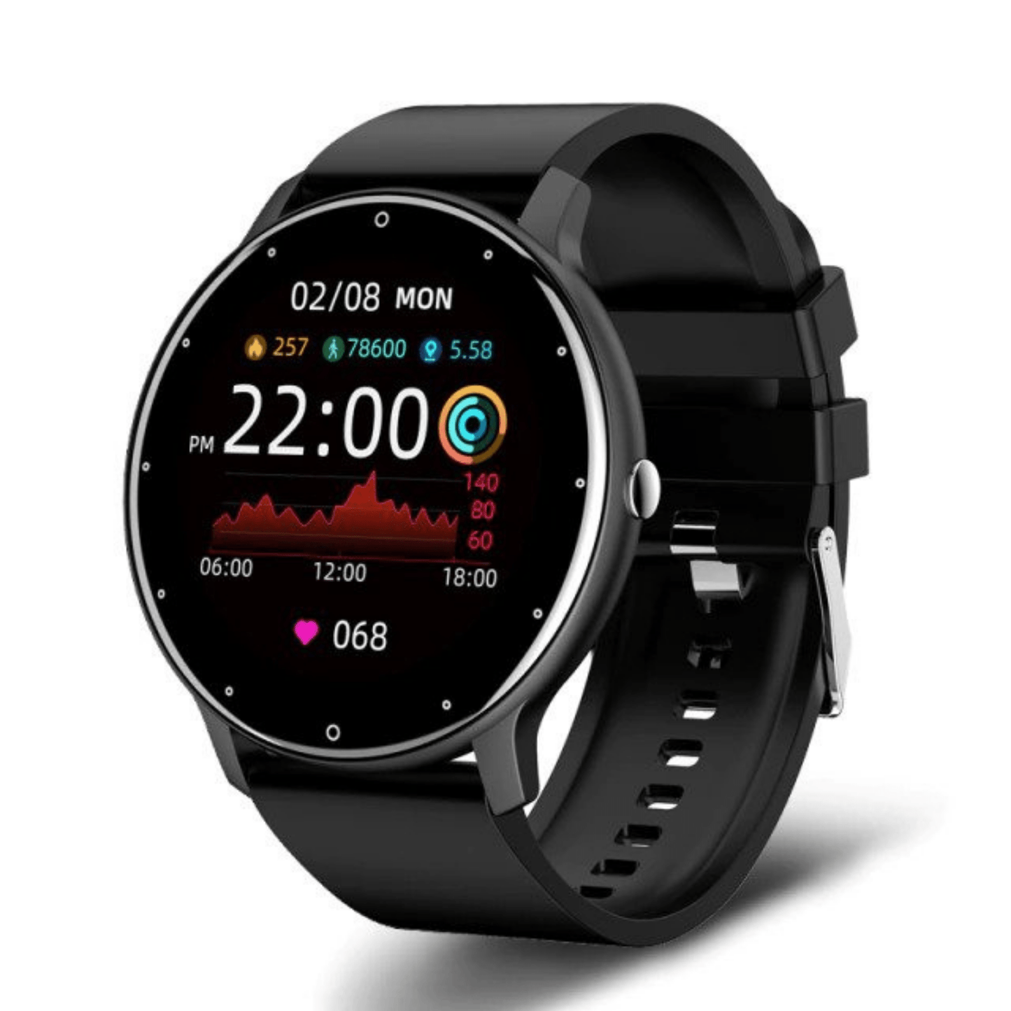 "Smartwatch Ultrafit S9 con schermo HD, cinturino in acciaio inox, per uomini e donne, perfetto per fitness e stile."