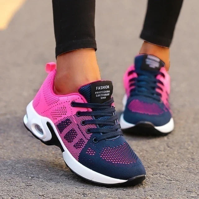 "Sneakers ortopediche donna traspiranti leggere, suola ammortizzante, vari colori, perfette per passeggiate e attività quotid