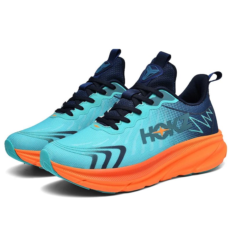 "Sneakers unisex con tecnologia SpringTech, design moderno nero, suola a molla visibile, ideali per sport e attività quotidia