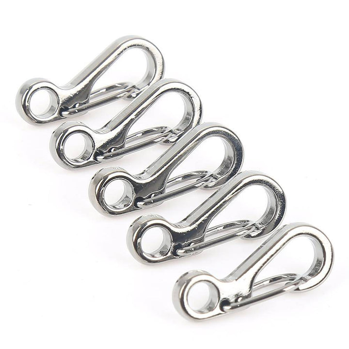 Assorted 10PCS mini climbing carabiners, versatile for camping, hiking, and outdoor adventures