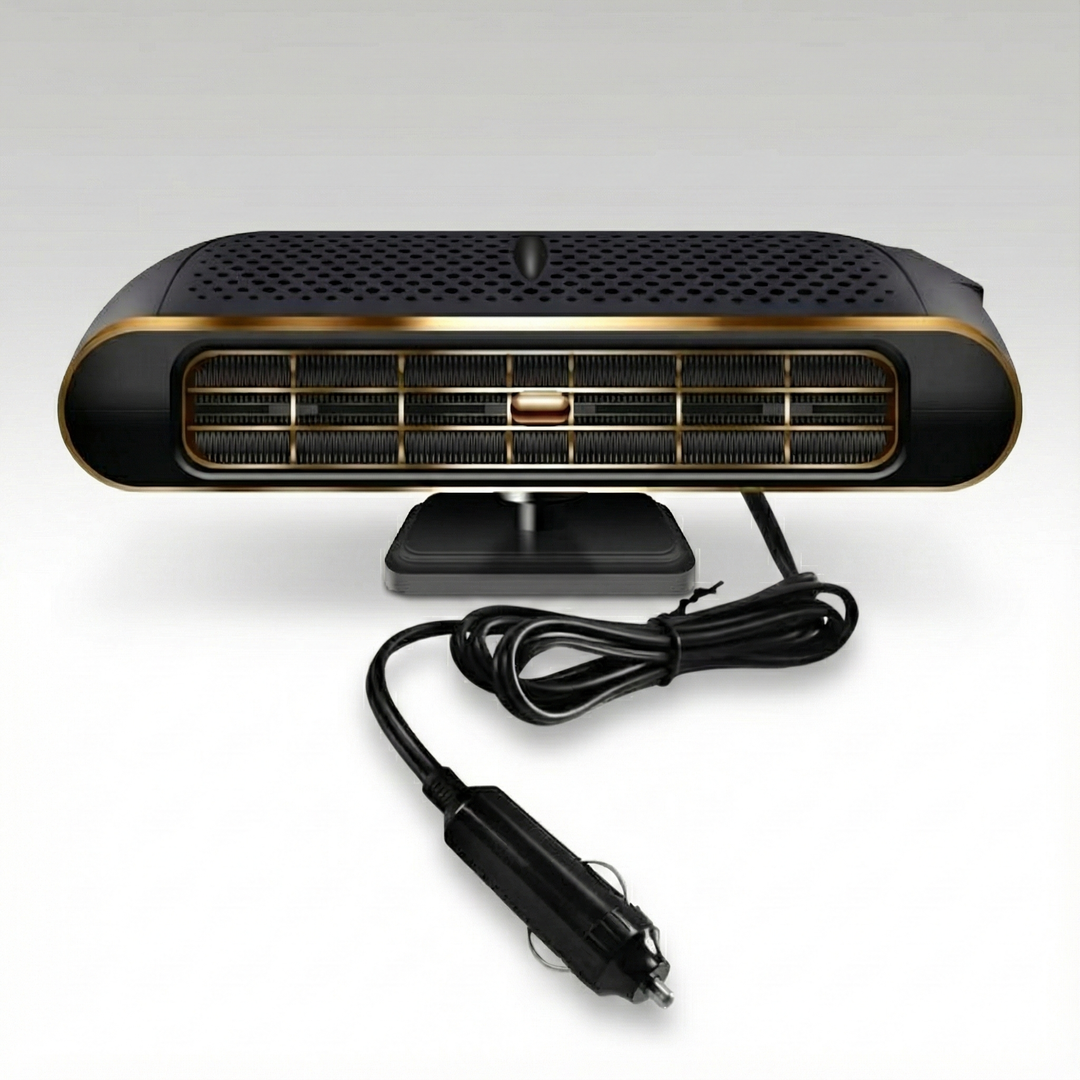 12V portable car heater & defroster, quickly warming vehicle interior for winter driving comfort