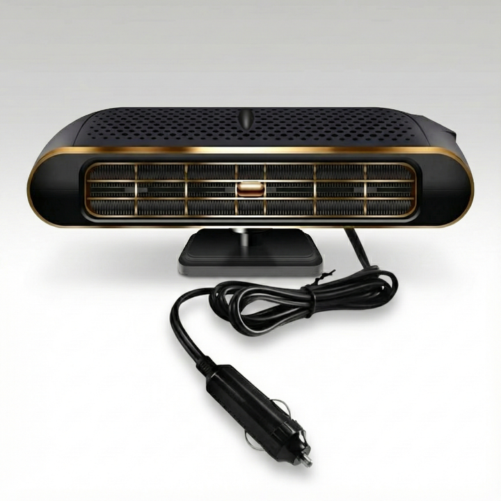 12V portable car heater & defroster, quickly warming vehicle interior for winter driving comfort