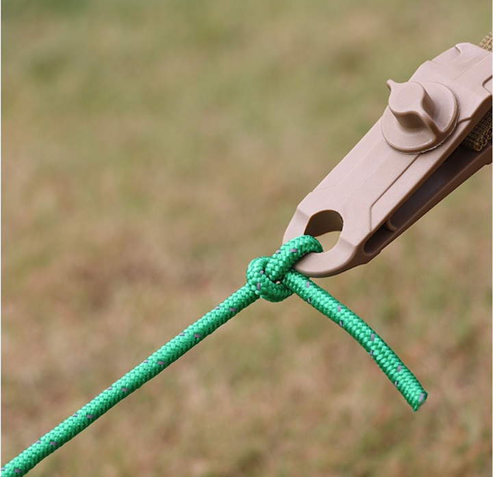 Outdoor safety reflective tent ropes, 4-pack, for secure tent anchoring