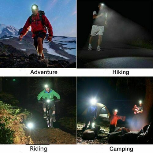 High-performance 5x LED waterproof headlamp, rechargeable for hiking, camping, and survival