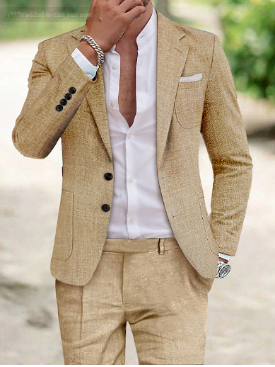 "Abito da uomo elegante e traspirante, colore blu, vestibilità su misura, ideale per occasioni formali e casual."
