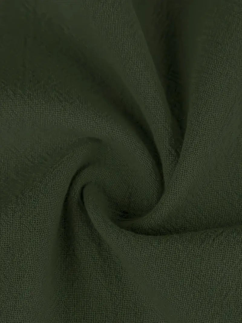 "Abito donna elegante in lino con tasche, colorato e versatile, per un look sofisticato e comodo in ogni stagione."