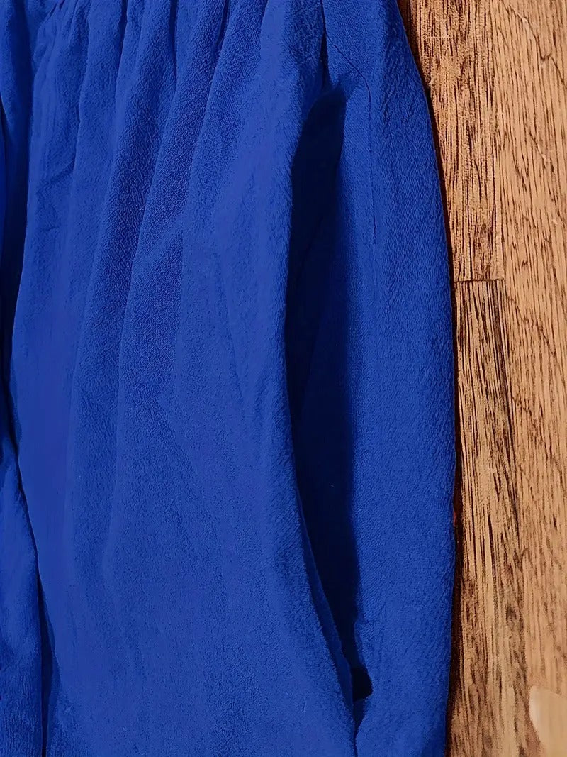 "Abito donna elegante in lino con tasche, colorato e versatile, per un look sofisticato e comodo in ogni stagione."