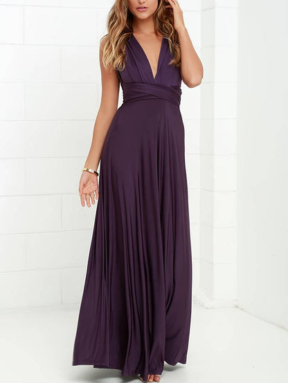 "Abito maxi elegante con vestibilità fluida e stile sofisticato, perfetto per ogni occasione, ideale per la donna moderna."