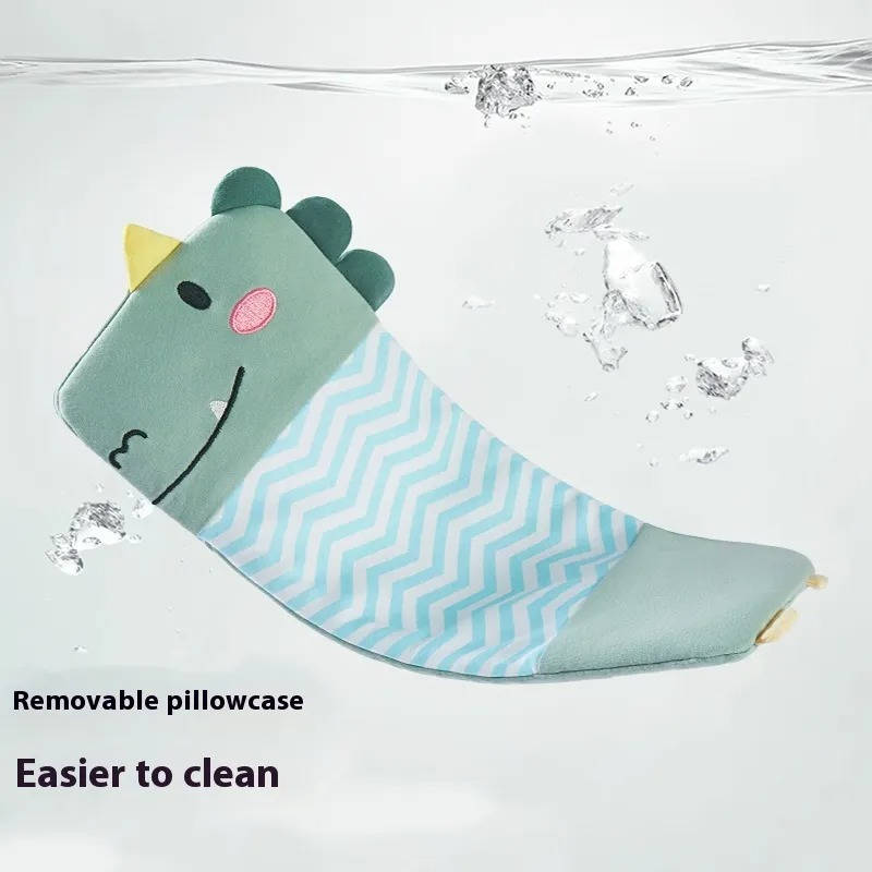 Soft, breathable cotton baby head support pillow for newborns, promoting safe sleep & flat head prevention.