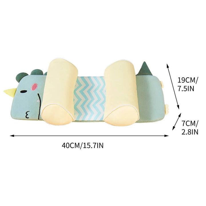 Adjustable buckwheat newborn baby head pillow for flat head prevention, breathable & natural infant support.
