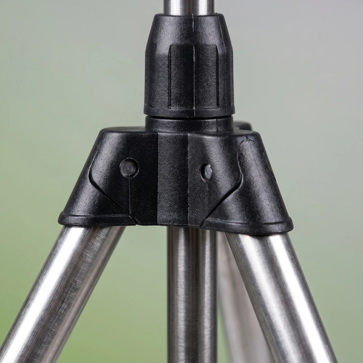 Durable adjustable tripod lawn sprinkler system for precise garden irrigation. Features height & spray pattern controls.