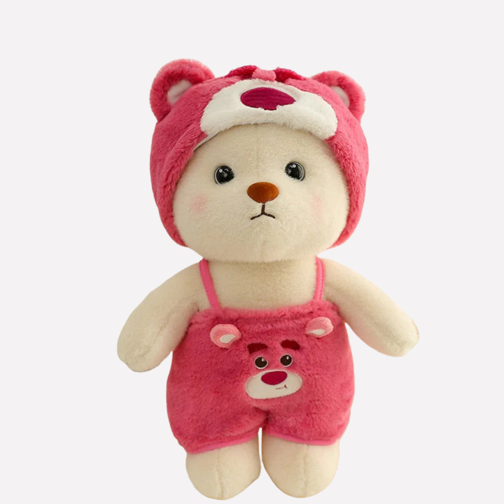 Sweet plush character bear stuffed animal, an adorable playmate. Ideal baby gift & soft toy for kids.