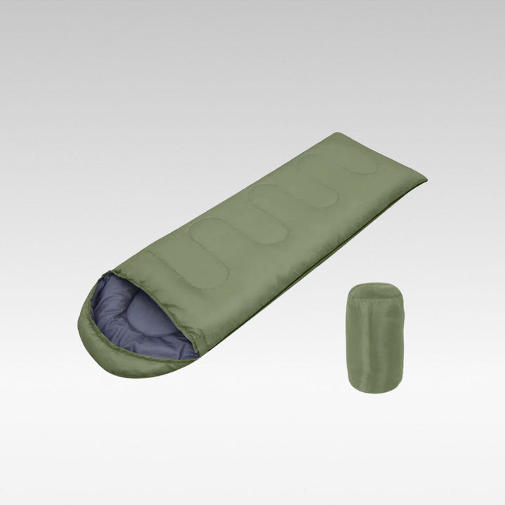 All-Season Camping Sleeping Bag with Hood, ideal for 4 season outdoor adventures & travel
