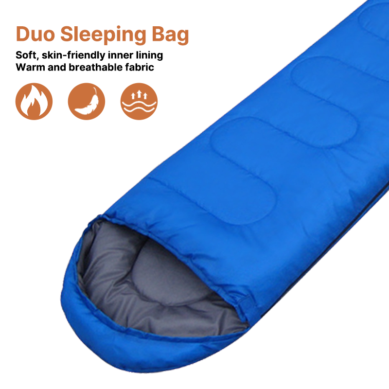 Durable 4-season camping sleeping bag, great for overnight outdoor trips & expeditions