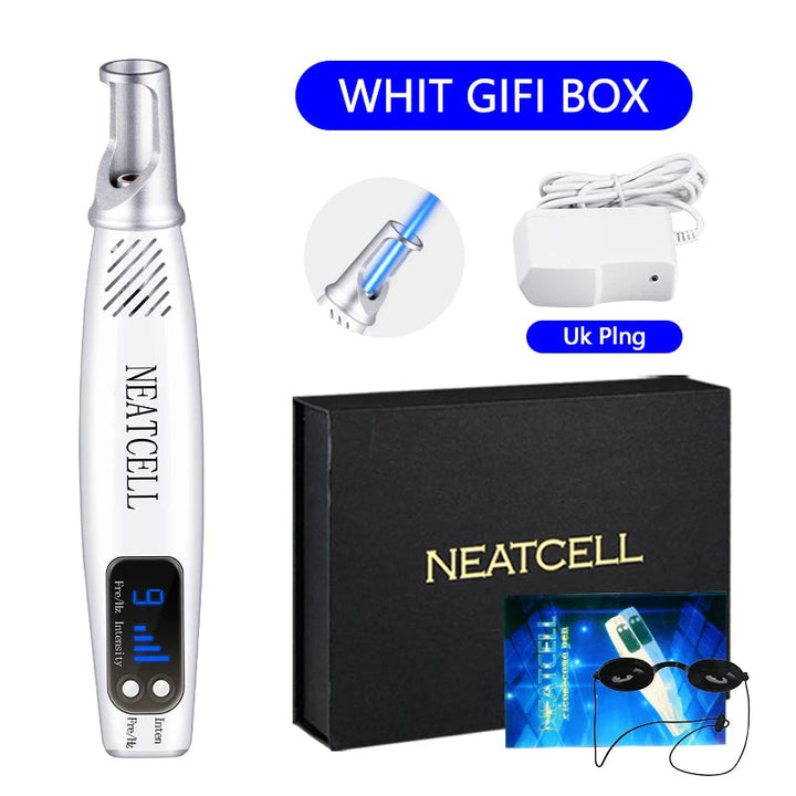 Professional home laser pen for effective mole, freckle, and tattoo pigmentation removal.