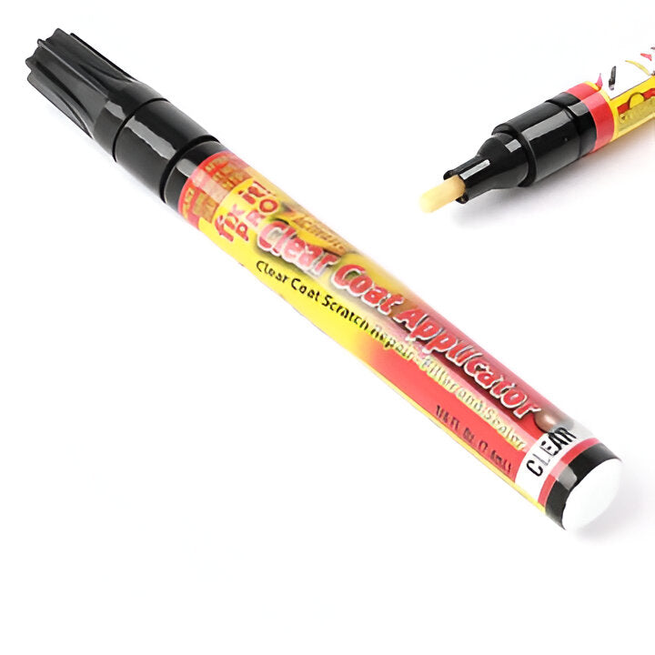 Automotive car scratch repair pen for quick paint fix. DIY scratch remover & touch up for vehicle care.