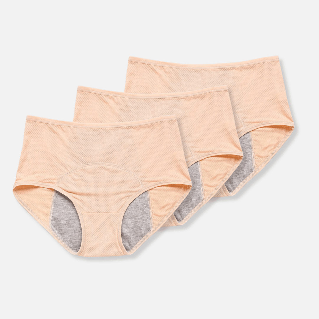 "Biancheria intima mestruale femminile in nero, design elegante, protezione multistrato, comfort e versatilità di colore."