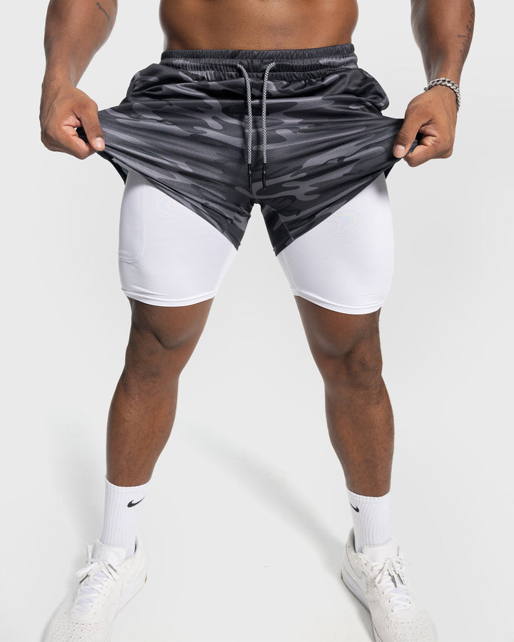 Royal Blue men's summer shorts, quick-dry mesh with supportive inner liner.