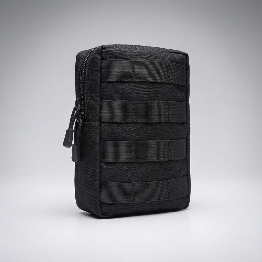 Practical compact tactical utility pouch with MOLLE attachment for outdoor adventures and EDC organization.