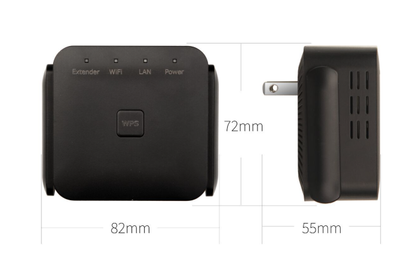 Booster WiFi Dual Band, copertura estesa per segnale wireless potenziato, design compatto e moderno, elimina zone morte.