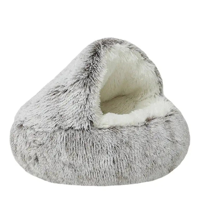 Calming, comfortable pet dog bed designed for deep relaxation and anxiety relief. Ultra-soft plush for ultimate comfort.