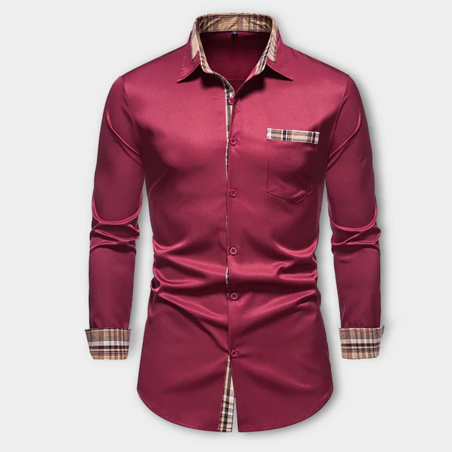 "Camicia classica da uomo, nera, taglio sartoriale, elegante e versatile, perfetta per eventi speciali o professionali."