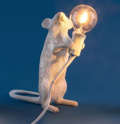 Charming mouse lamp for home decor. Decorative table lamp & unique accent lighting.