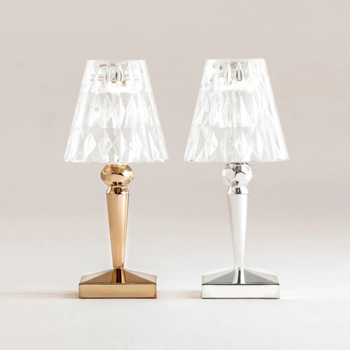Chic CrystalLuxe table lamp, perfect modern lighting for sophisticated interiors.