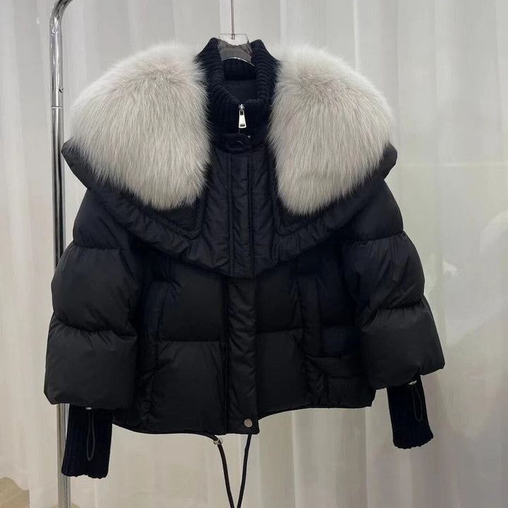 Stylish women's Giovanni fur jacket, a warm and elegant winter coat. Chic outerwear for seasonal fashion.