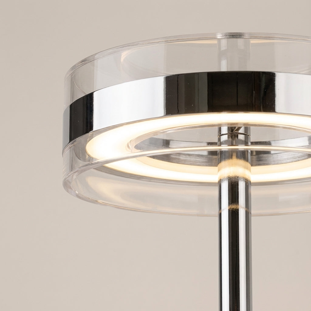 Sleek Clarivon modern cylindrical lamp with minimalist design, offering elegant ambient lighting for any contemporary space.