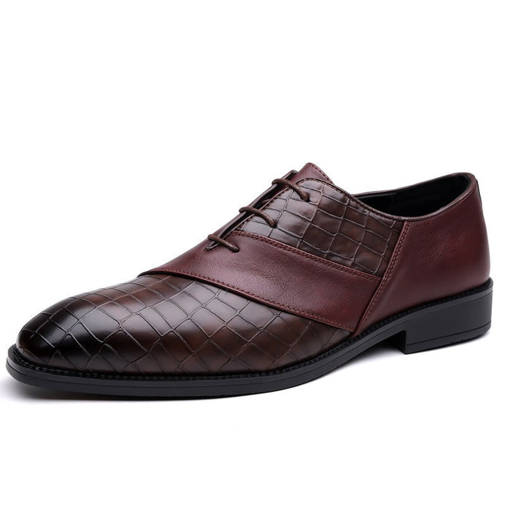 High-quality black Lucente Oxford dress shoes for men, ideal formal footwear for elegant business attire.