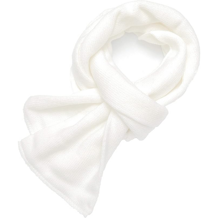 Stylish men's knit winter scarf, double layer for extra warmth. Perfect cold weather accessory.