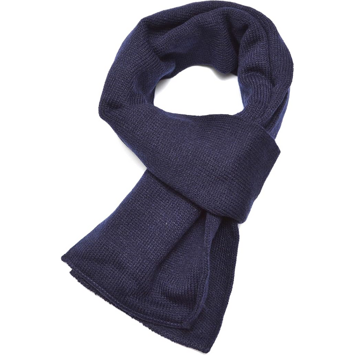 Durable men's double layer acrylic winter scarf, keeps neck warm & stylish in cold weather.