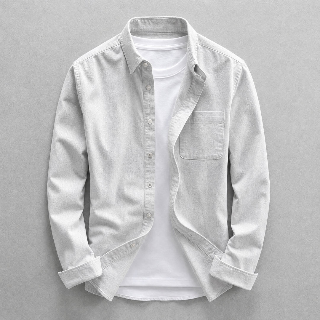 Everyday men's oxford shirt, a wardrobe essential for effortless style, comfortable and versatile.