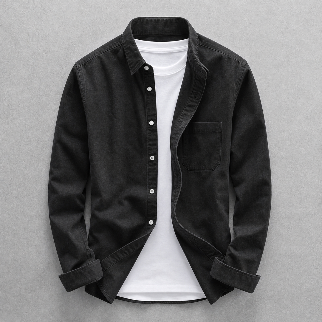 Men's classic button-down oxford shirt, a comfortable and versatile piece for modern casual menswear.