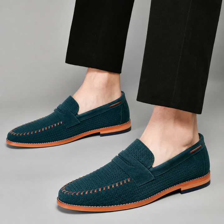 Classic men's penny loafers, comfortable and versatile slip-on shoes for everyday & dress.