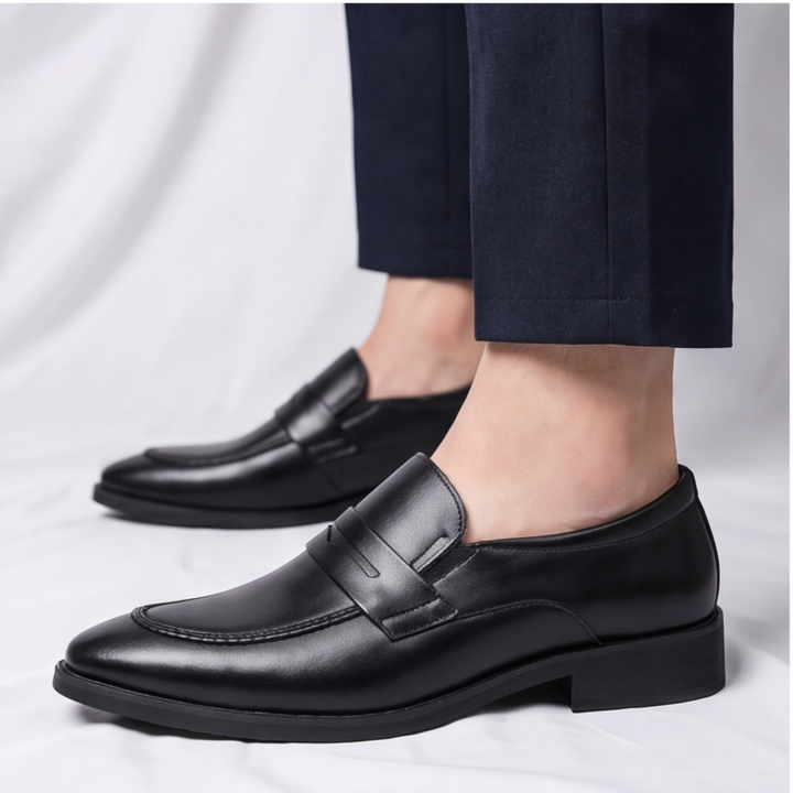 Authentic classic mens penny loafers, a comfortable and stylish staple for modern wardrobes.