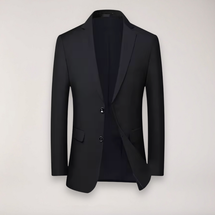 Impeccable men's formal three-piece suit, versatile for weddings, business events, and galas.